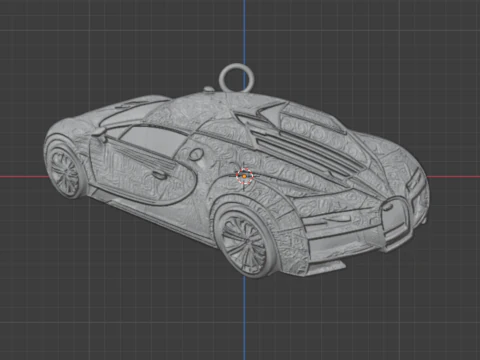Car pendant-02 printable jewelry 3D print model 3D Model