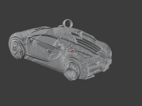 Car pendant-02 printable jewelry 3D print model Modello 3D