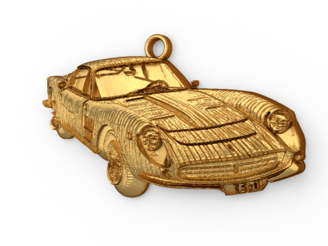 Car pendant-03 printable jewelry 3D print model Modello 3D
