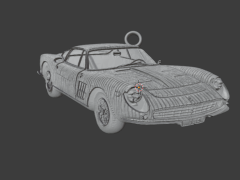 Car pendant-03 printable jewelry 3D print model Modello 3D