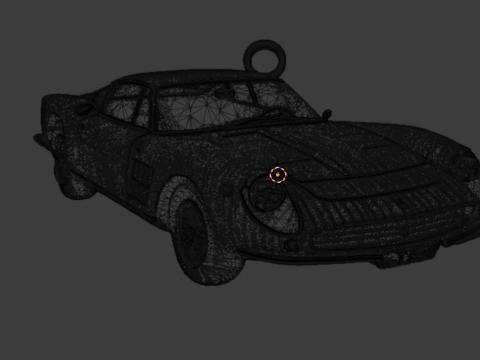 Car pendant-03 printable jewelry 3D print model Modello 3D