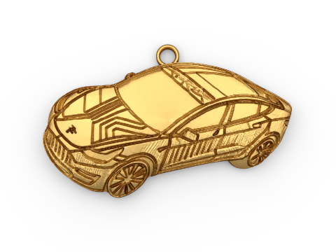 Car pendant-04 printable jewelry 3D print model 3D 모델