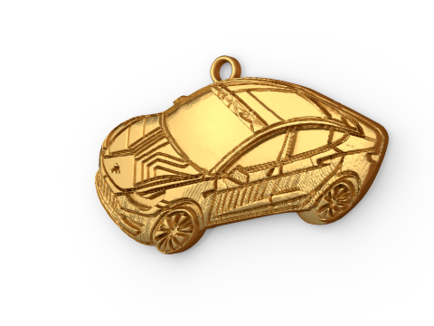 Car pendant-04 printable jewelry 3D print model 3D Модель