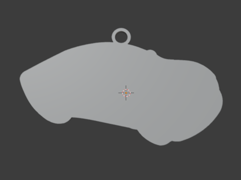 Car pendant-04 printable jewelry 3D print model 3D Модель