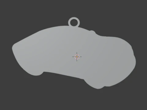 Car pendant-04 printable jewelry 3D print model 3D Model