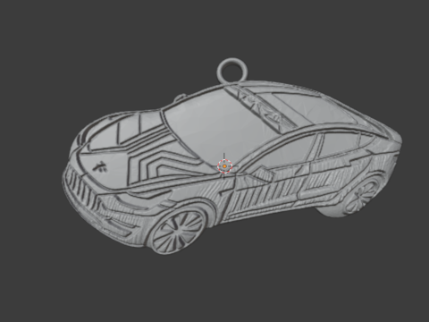 Car pendant-04 printable jewelry 3D print model 3D Модель