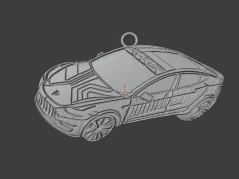 Car pendant-04 printable jewelry 3D print model 3D Model