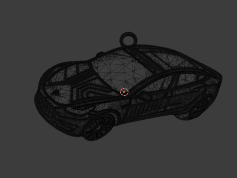 Car pendant-04 printable jewelry 3D print model 3D Модель