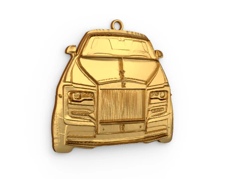 Car pendant-05 printable jewelry 3D print model 3D Model