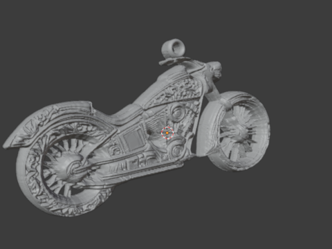 Motorcycle pendant -01 printable jewelry 3D Model