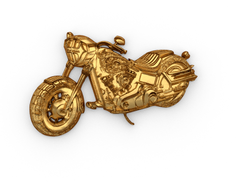 Motorcycle pendant -02 printable jewelry 3D 모델