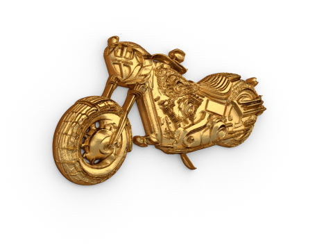 Motorcycle pendant -02 printable jewelry 3D Модель