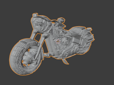 Motorcycle pendant -02 printable jewelry 3D Модель