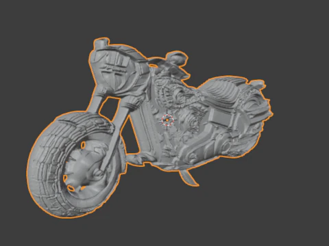 Motorcycle pendant -02 printable jewelry 3D Model