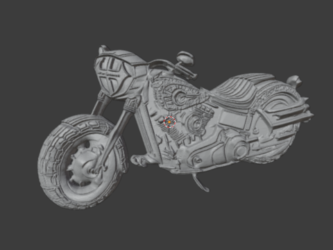 Motorcycle pendant -02 printable jewelry 3D Модель