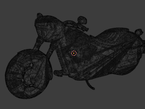 Motorcycle pendant -02 printable jewelry 3D Модель