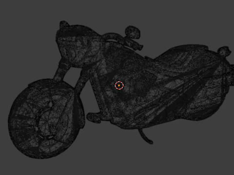 Motorcycle pendant -02 printable jewelry 3D Model