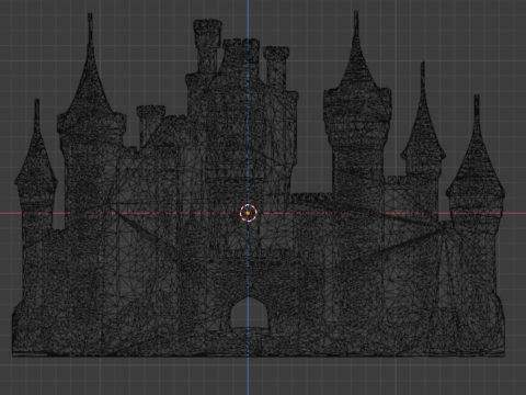Medieval Castle Printable Relief wall panel decor set 02 3D Модель