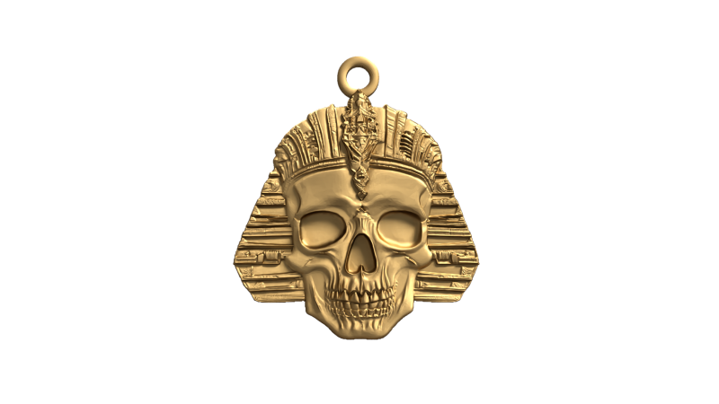 Skull pharaoh pendant 20 printable jewelry 3D print model 3D-printmodel .c4d .max .obj .3ds .fbx .stl .blend 