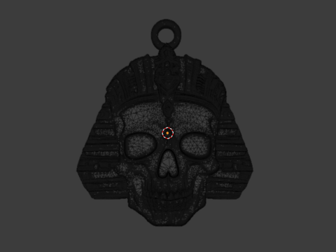 Skull pharaoh pendant 20 printable jewelry 3D print model 3D-printmodel