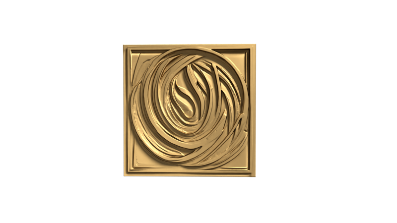 3D Printed Gold Foil Textured Decor Set - Ornamental Wall Panel 3D print model 3D-Druckmodell .c4d .max .obj .3ds .fbx .stl .blend 
