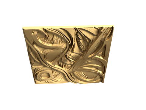 3D Printed Ornamental Wall Panel decor set 3D print model 3D 프린트 모델