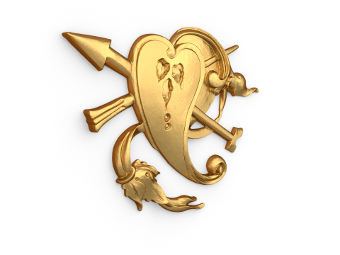 Classic carved decor ornament 485 Modello di stampa 3D