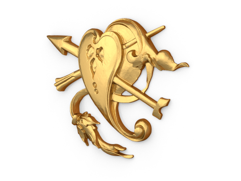 Classic carved decor ornament 485 Modello di stampa 3D