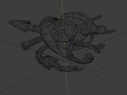 Classic carved decor ornament 485 3D Print Model