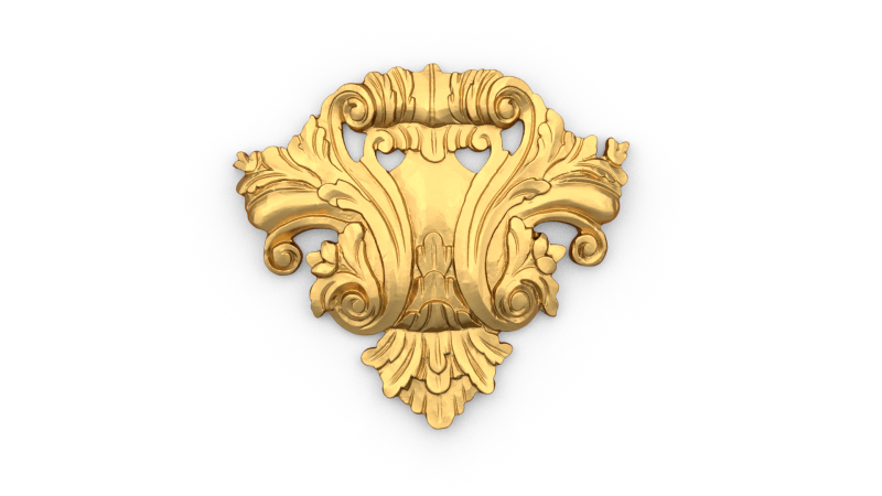 Classic carved decor ornament 486 3D प्रिंट मॉडल .c4d .max .obj .3ds .fbx .stl .blend 