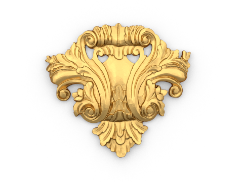 Classic carved decor ornament 486 3D प्रिंट मॉडल