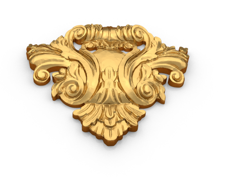 Classic carved decor ornament 486 3D प्रिंट मॉडल
