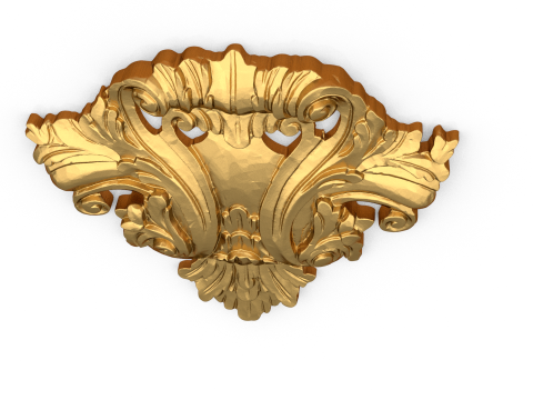 Classic carved decor ornament 486 3D प्रिंट मॉडल