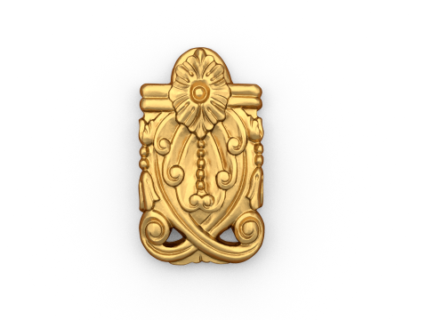Classic carved decor ornament 489 3D 프린트 모델