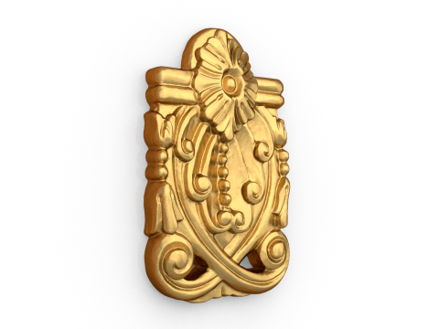 Classic carved decor ornament 489 3D-Druckmodell