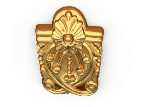 Classic carved decor ornament 489 3D-Druckmodell