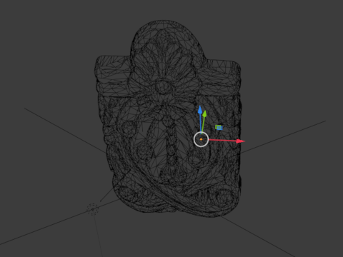Classic carved decor ornament 489 3D-Druckmodell