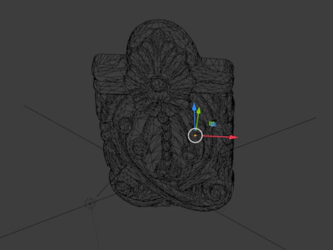 Classic carved decor ornament 489 3D Print Model