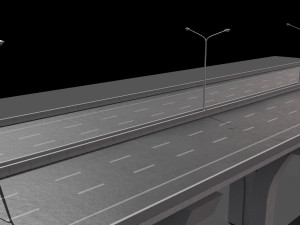 highway 2 lane 3D Модель