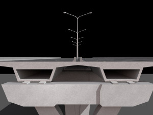 highway 2 lane 3D Модель