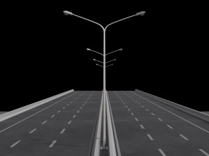 highway 2 lane 3D Модель