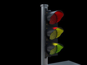 traffic light led Modelo 3D