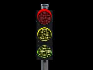 traffic light led Modelo 3D