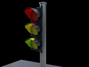 traffic light led Modelo 3D