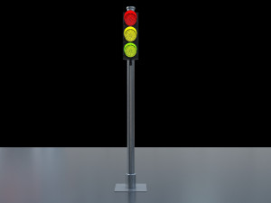 traffic light led Modelo 3D