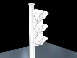 traffic light led Modelo 3D