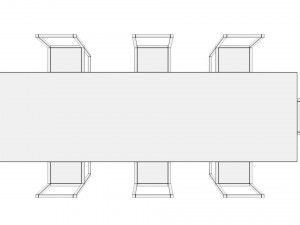 dining table from parasite movie Modelo 3D