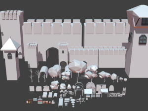 ativos - medievais Modelo 3D