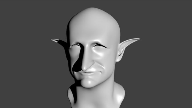 elf face 3D Model .c4d .max .obj .3ds .fbx .stl .blend 