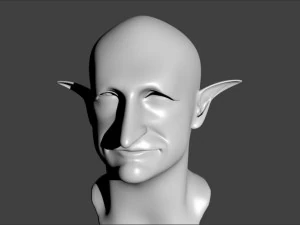 cara de elfo Modelo 3D